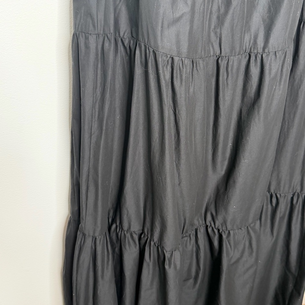 Eloquii Black Puff Sleeve Tiered Maxi Dress - Picture 9 of 12